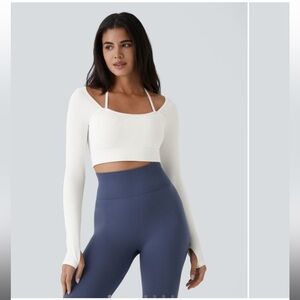 NWT Halara Ribbed Crop Top